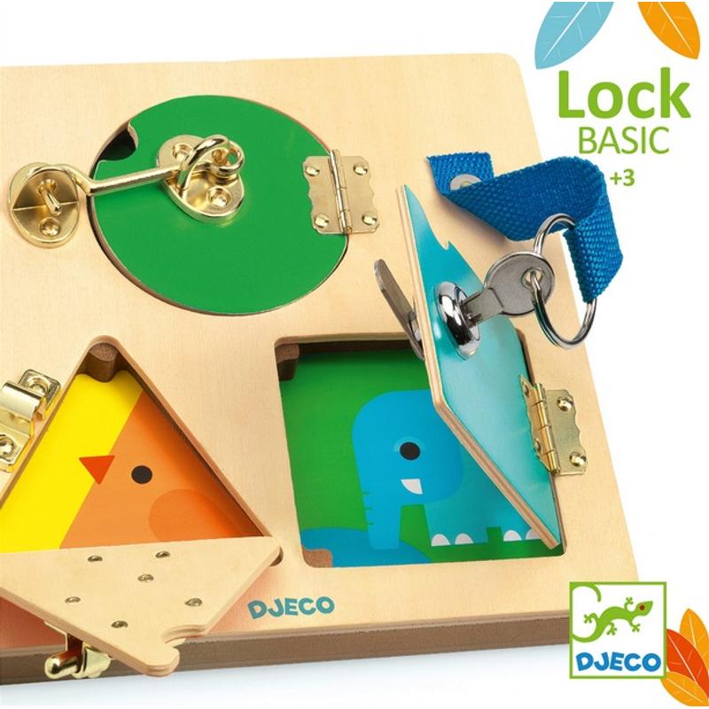 DJECO Drewniana tabliczka manualna LockBasic DJ06213