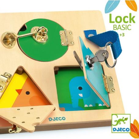 DJECO Drewniana tabliczka manualna LockBasic DJ06213