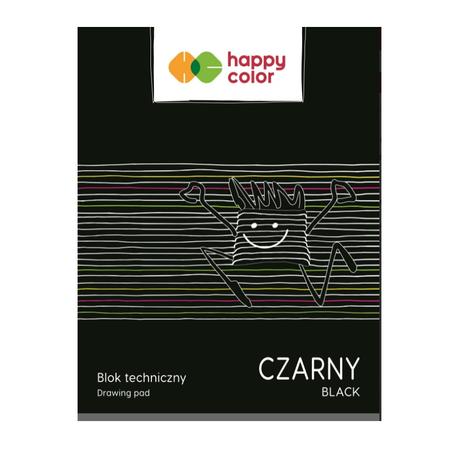 Blok A3 Techniczny czarny HAPPY COLOR 170g