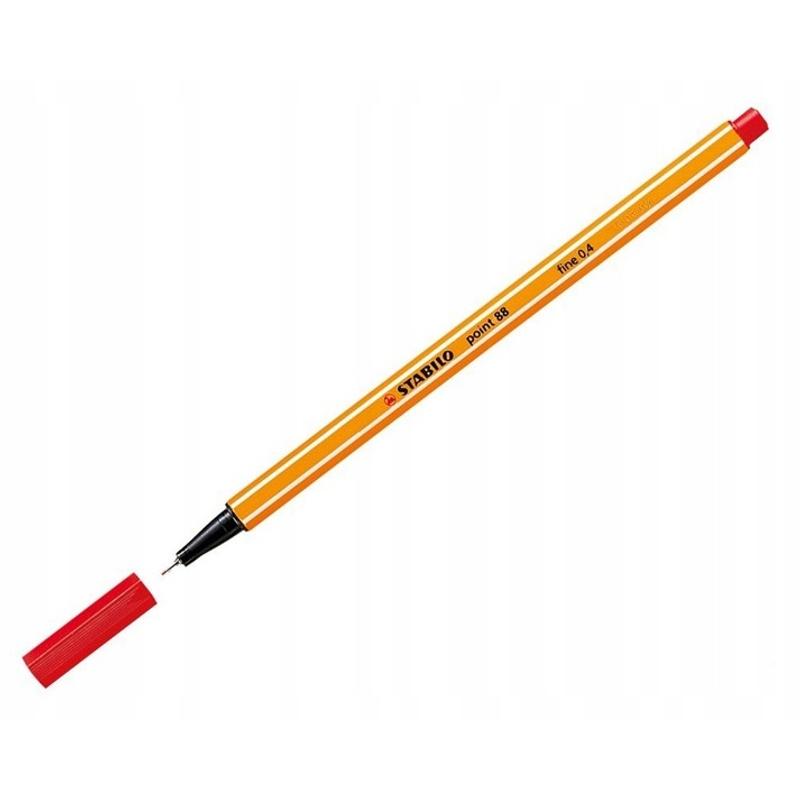 Cienkopis STABILO Point fine 0,4  88/40 - czerwony
