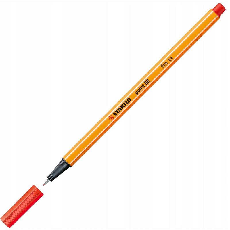 Cienkopis STABILO Point fine 0,4  88/48 - karmin