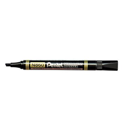Marker PENTEL N860 CZARNY - ścięta końcówka