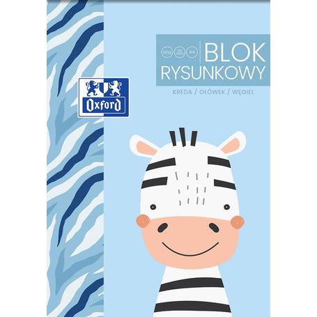 Blok A4 Rysunkowy biały OXFORD Kids 20 kartek 120g/m2