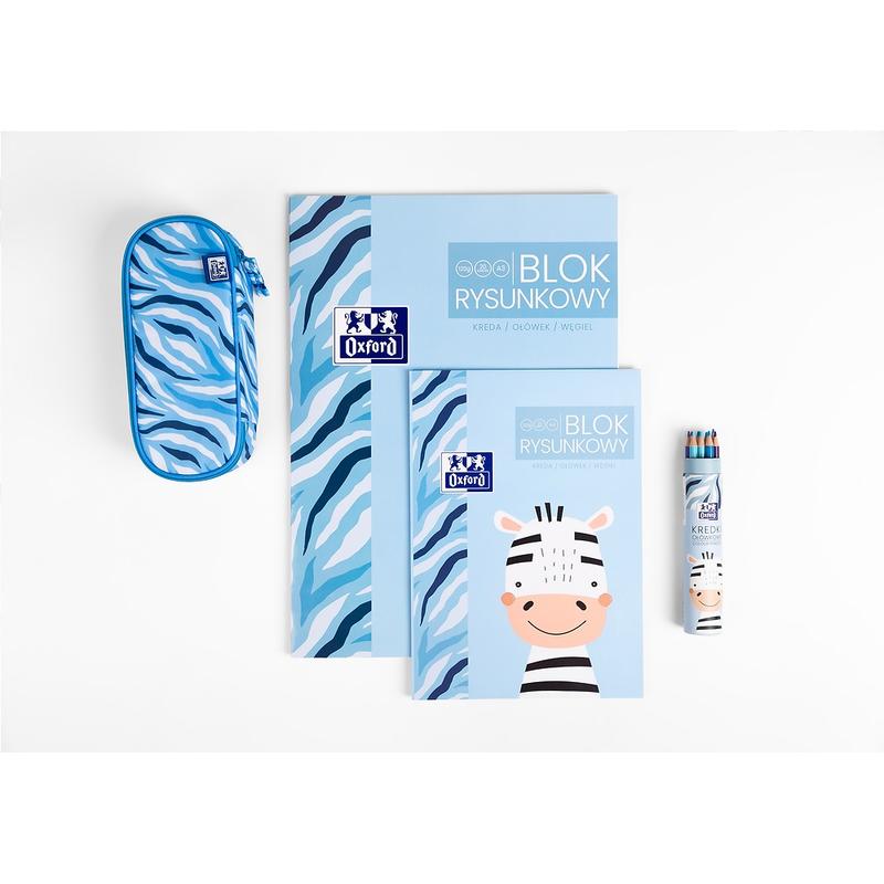 Blok A4 Rysunkowy biały OXFORD Kids 20 kartek 120g/m2