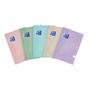 Brulion A5  96k  linia - OXFORD PASTEL z  marginesem mix okładek