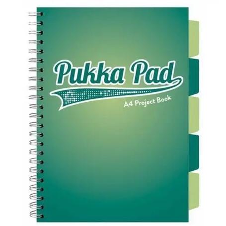 Kołozeszyt A4 100k PUKKA PAD Project Book 3104(DL)-WPC zielony