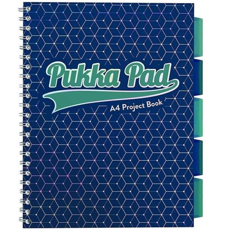 Kołozeszyt A4 100k PUKKA PAD Project Book Green Triangle - 3005-GLE(SQ)