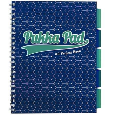 Kołozeszyt A4 100k PUKKA PAD Project Book Green Triangle - 3005-GLE(SQ)