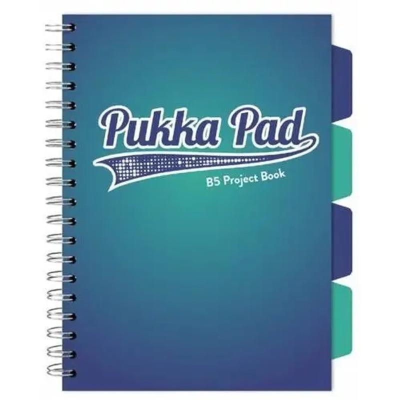 Kołozeszyt B5 100k PUKKA PAD Project Book - 3110(BE)-WPC - niebieskozielony
