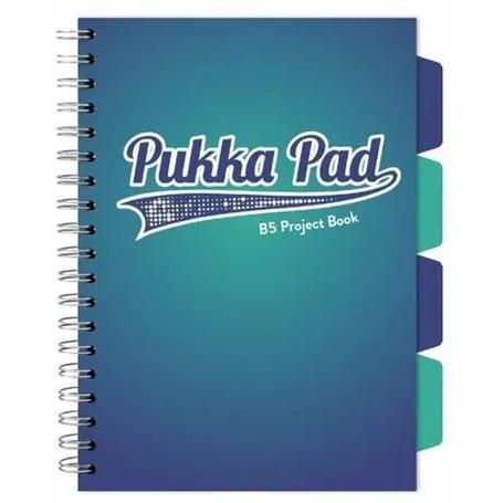 Kołozeszyt B5 100k PUKKA PAD Project Book - 3110(BE)-WPC - niebieskozielony