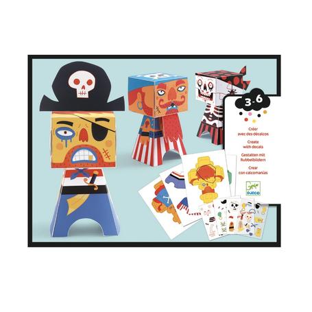 DJECO Zestaw składanek papierowych PIRACI DJ09042