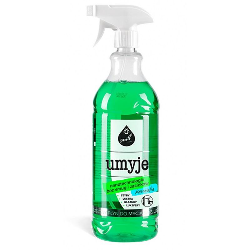 MILL Płyn do mycia szyb i luster,glazury UMYJE - konwalia 1,22 L