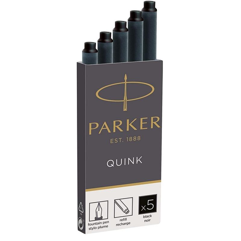 Naboje do pióra PARKER  a 5szt  czarne