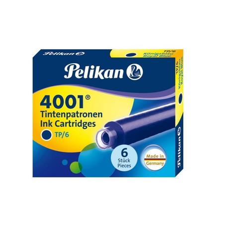 Naboje do pióra PELIKAN a 6szt niebieskie