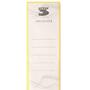 Nalepka na segregator (55 x 155 mm) 7cm TRES  samoprzylepna - blister 12szt.