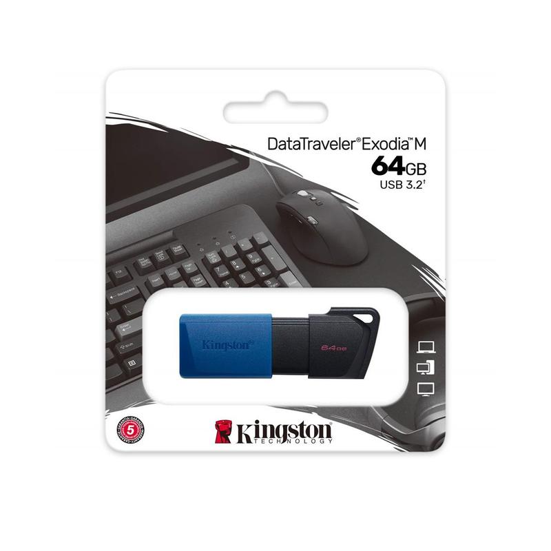Pamięć/Pendrive 64 GB KINGSTON DTXM - czarny z zawieszką