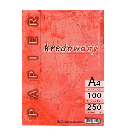 Papier A4 KRESKA kredowy 250g a 100ark.