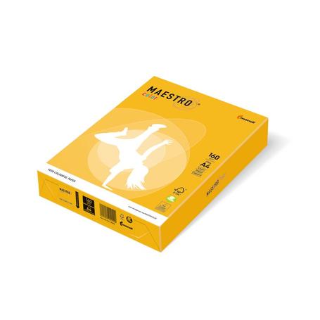 Papier A4 kolor 160g MAESTRO SY40 sun yellow