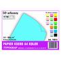 Papier A4 kolor 50 arkuszy TYPOGRAF (74014) - niebieski