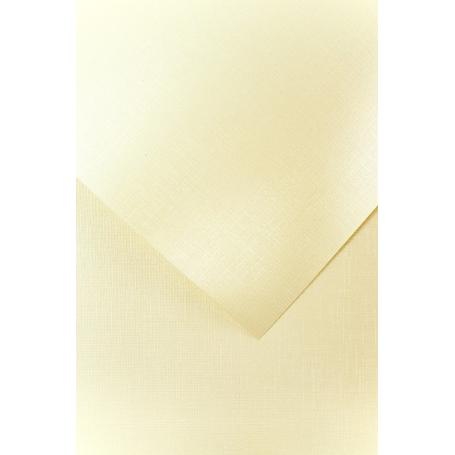 Papier wizytówkowy ozdobny GALERIA PAPIERU HOLLAND A4 200 g/ 20 ark. – kremowy 200504