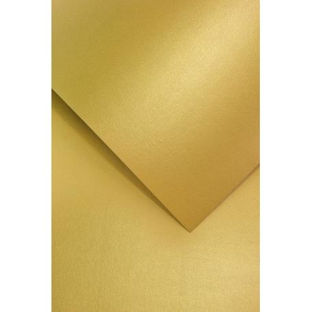 Papier wizytówkowy ozdobny GALERIA PAPIERU ICELAND 220 g/ 20 ark. – antyczne złoto Iceland 200607