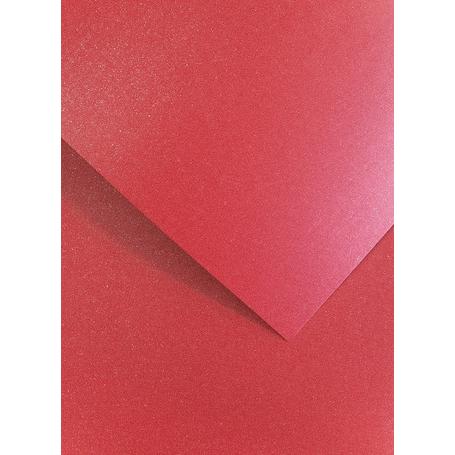 Papier wizytówkowy ozdobny GALERIA PAPIERU MIKA 240g/20ark.- czerwony 202713