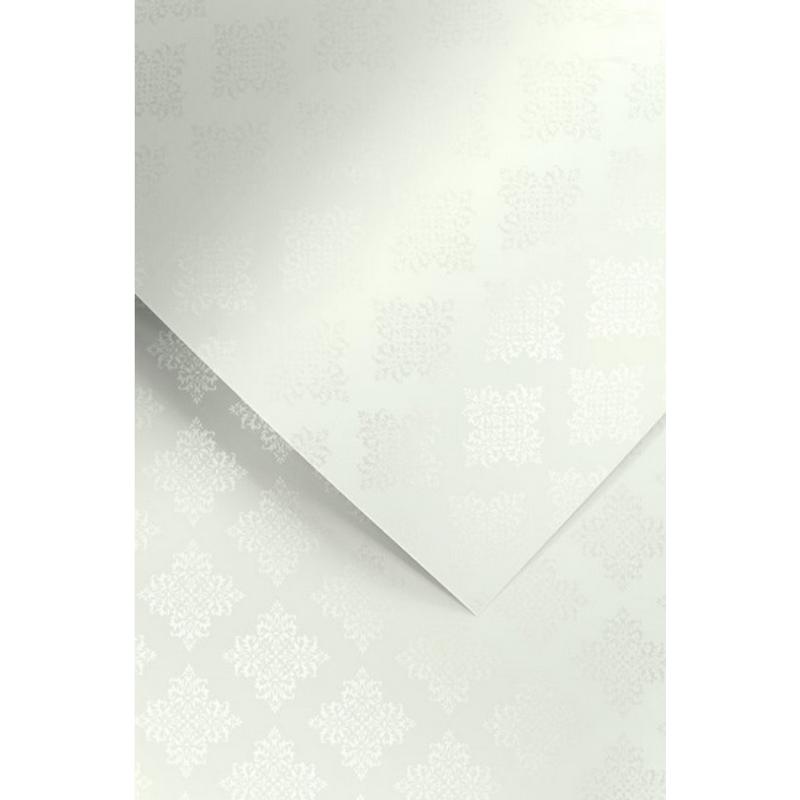 Papier wizytówkowy ozdobny GALERIA PAPIERU GLAMOUR 230g/20ark. Biały 204903
