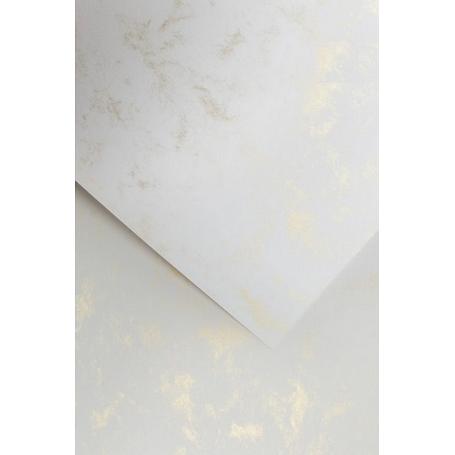 Papier wizytówkowy ozdobny GALERIA PAPIERU MARMUR  220g/20 ark.- złoty  205306