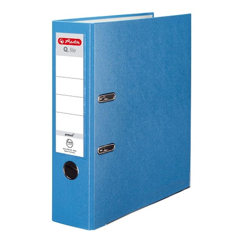 Segregator A4 8cm HERLITZ Błękitny