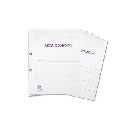 Teczka do akt osobowych- skoroszytowa  BIGO - papierowa z oczkiem 1/1