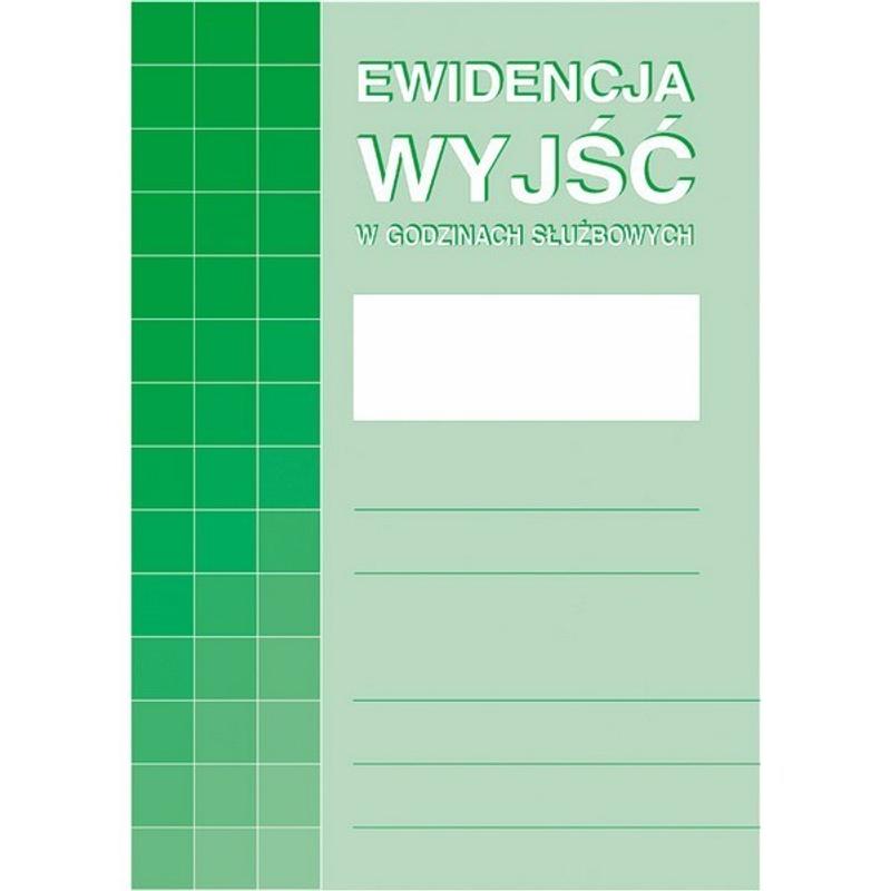 Druk Ewidencja wyjść w godzinach służbowych 574-1