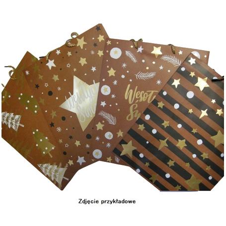 Torebka ozdobna PAN DRAGON z rączką duża 002 BN Gold