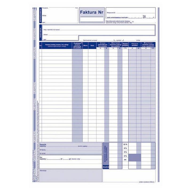 Druk Faktura A4 101-1E