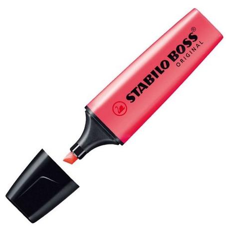 Zakreślacz STABILO BOSS czerwony 70/40
