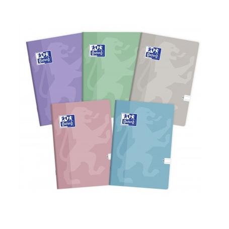 Zeszyt A5 60k linia -OXFORD TOUCH pastel z marginesem mix okładek