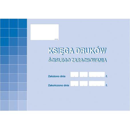 Druk Księga druków ścisłego zarachowania 710-1