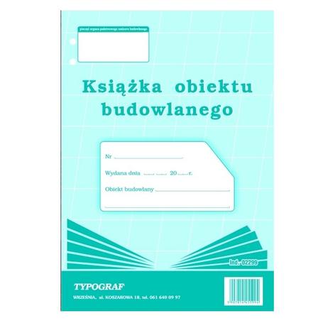 Druk Książka obiektu budowlanego A4 02299