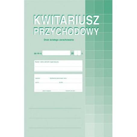 Druk Kwitariusz przychodowy  A5 400-3 numerowany ciągły