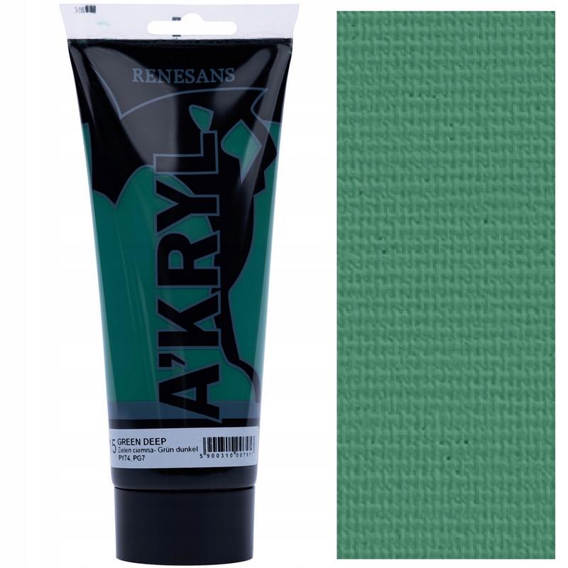 Farba akrylowa A’kryl RENESANS 200ml – zieleń ciemna
