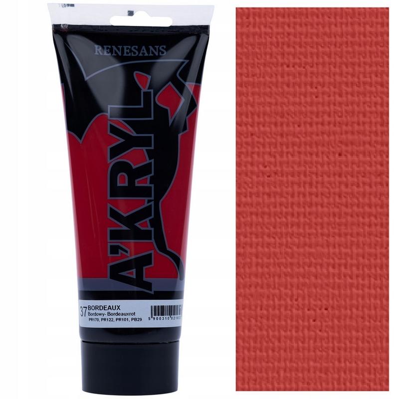 Farba akrylowa A’kryl RENESANS 200ml – bordowy