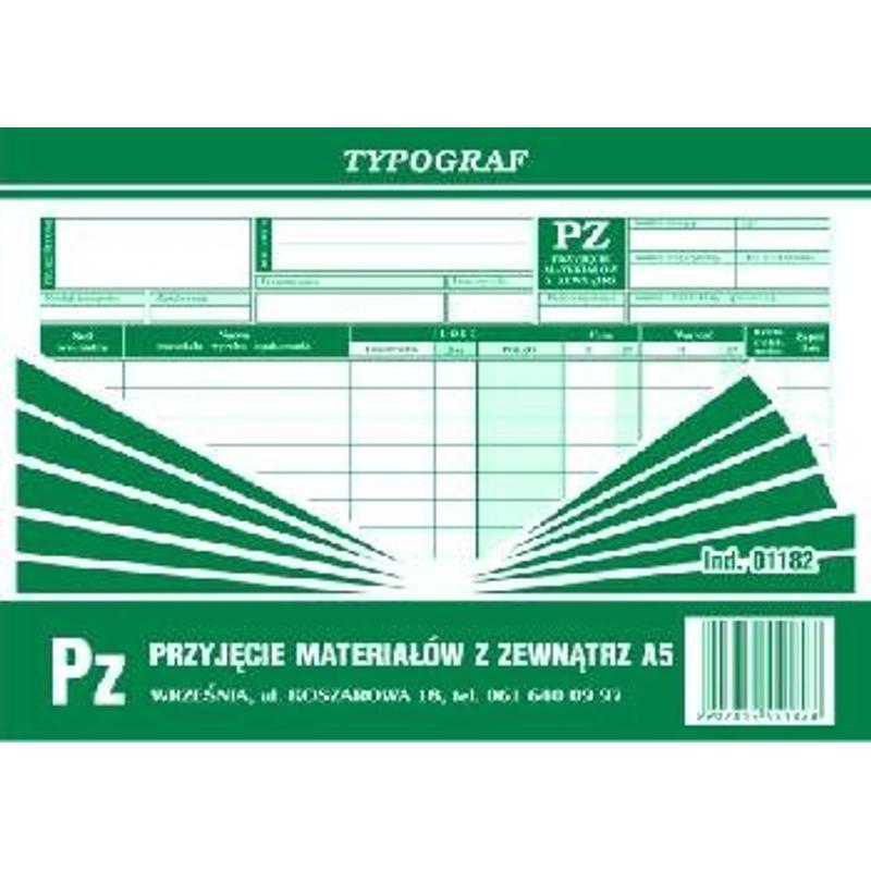 Druk PZ A5  01182 Typograf