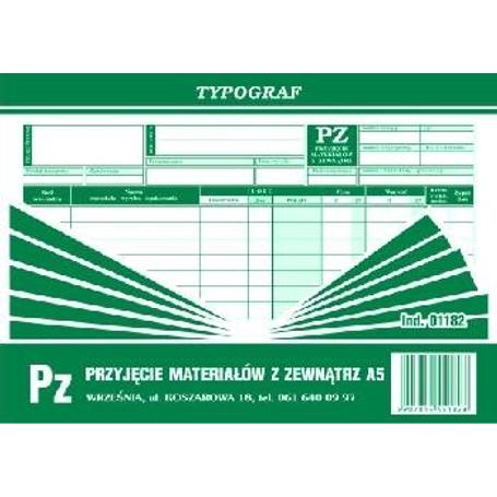 Druk PZ A5  01182 Typograf