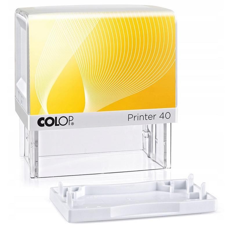 Automat do pieczątki bez gumki COLOP PRINTER IQ 40 poduszka nienasączona BLANCO