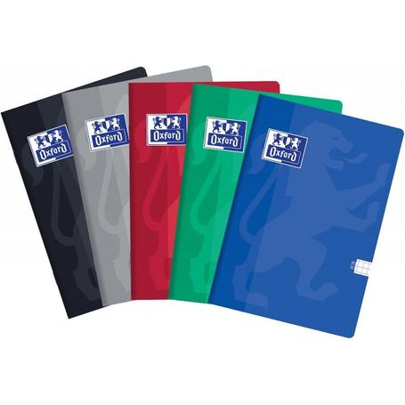 Zeszyt A5 80k kratka - OXFORD ESSE z marginesem mix okładek