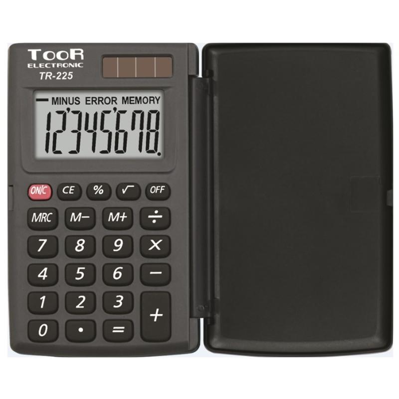 Kalkulator prosty TOOR Electronic TR-225 - czarny (NA MATURĘ)