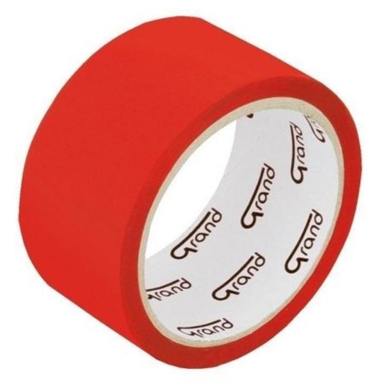 Taśma pakowa GRAND akrylowa 48mm/50mb 6szt 130-1924 - czerwona