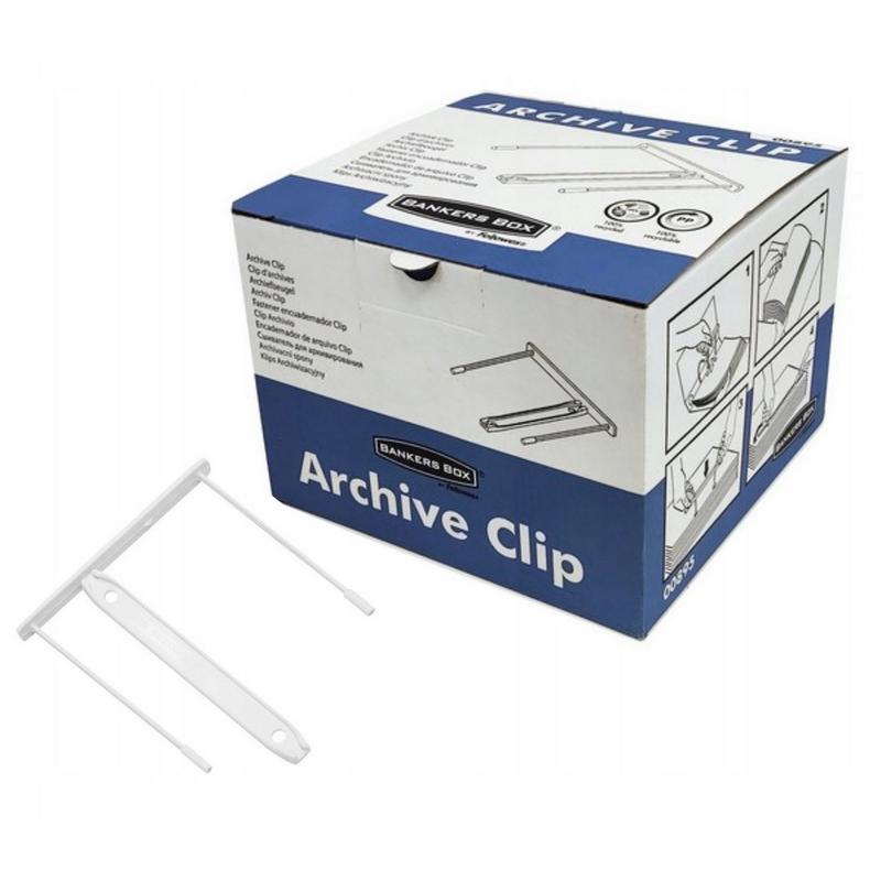 Klips Archiwizacyjny do akt a' 100szt. FELLOWES