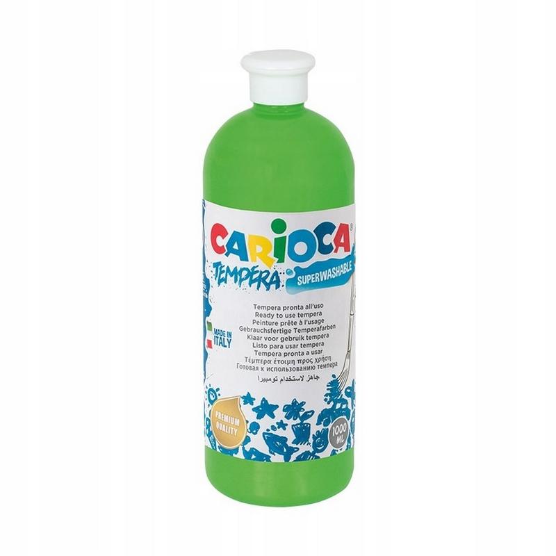 Farba tempera Carioca 1000ml jasny zielony