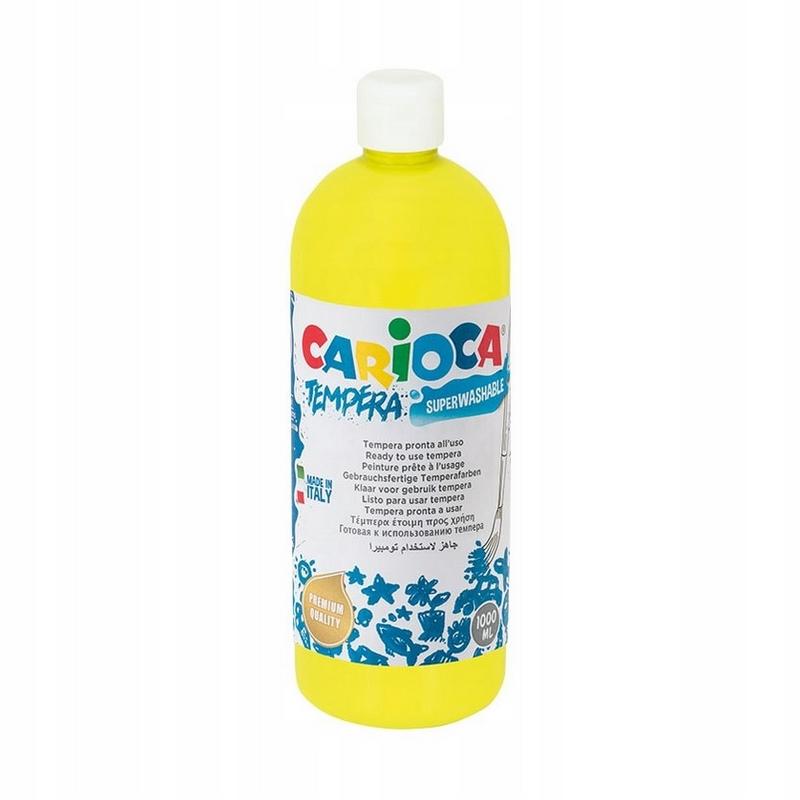 Farba tempera Carioca 1000ml żółta