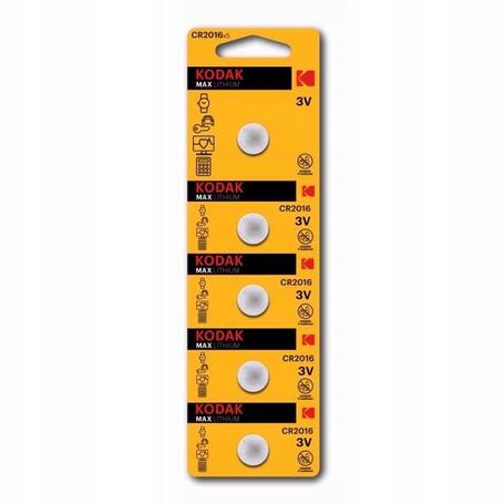 Bateria KODAK MAX LITHIUM CR2016 opakowanie a 5 sztuk